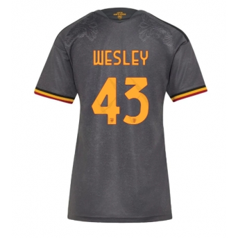 AS Roma Wesley Franca #43 Maglia Gara Terza Repliche 2026-27 Donna Maniche Corte